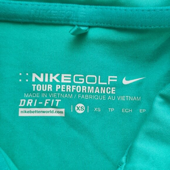 Nike Golf Tour Performance polo shirt turquoise women's size XS - Picture 4 of 4
